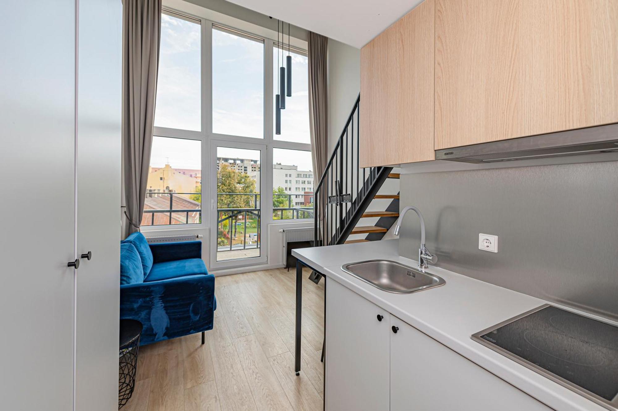 Mini Loft 1 Bd Apt By Hostlovers Kaunas Bagian luar foto